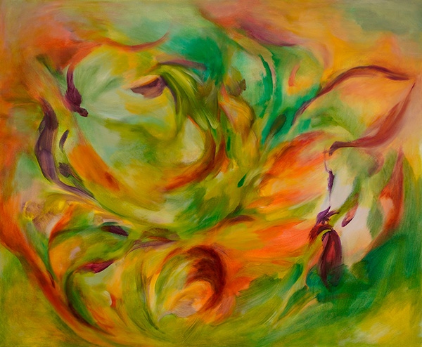 Blooming 140x170cm oil on canvas 2026