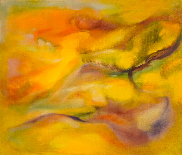 Path 61x71cm oil and pigment on antique hemp 2026