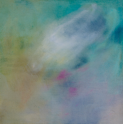 Anima 61x61cm oil, dry pigment and pastel on antique hemp 2026