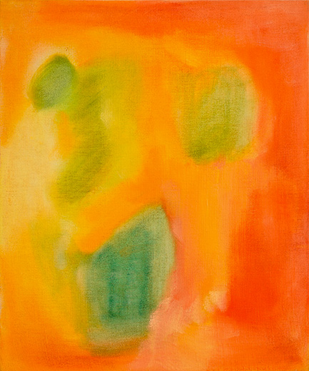 Afterglow 61x51cm oil, dry pigment and pastel on antique hemp 2026