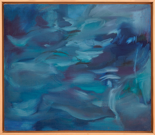 Corrente Oltre 65x75cm oil, dry pigment and pastel on antique hemp 2026